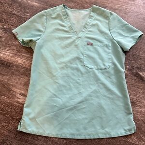 Figs one pocket scrub top in limited edition fresh aqua